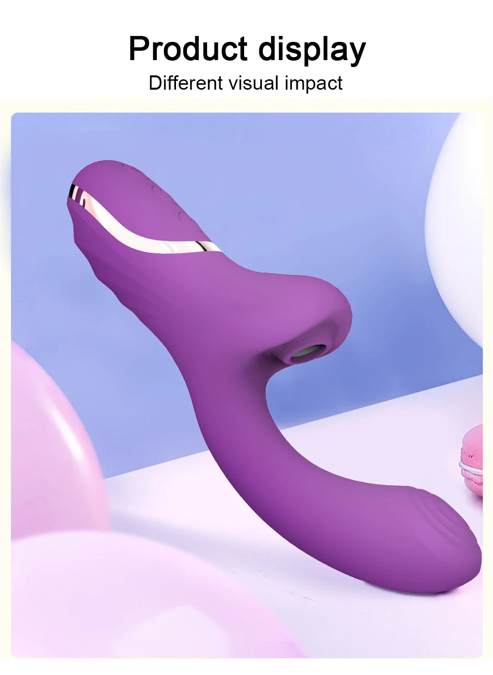 MoanMore™ 20-Mode Clitoral Suction &amp; G-Spot Vibrator