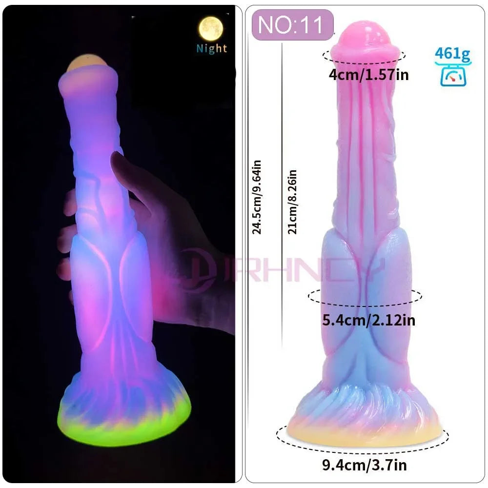 MoanMore™ Luminous Silicone Anal Dildo