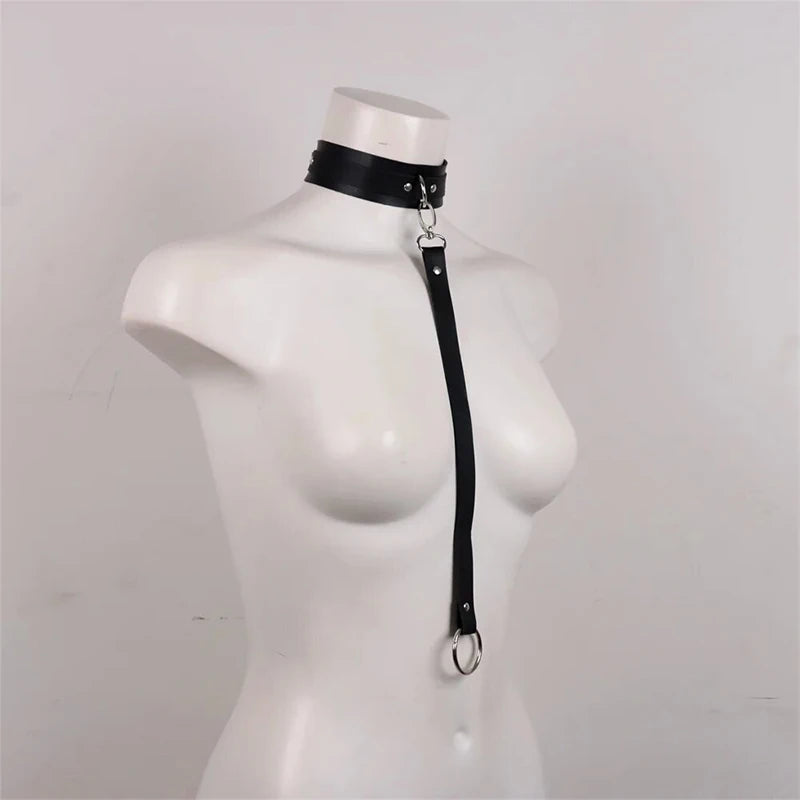 MoanMore™ Leather Garter Belt Set