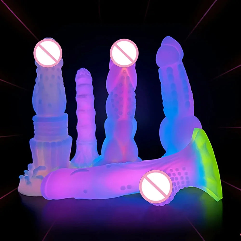 MoanMore™ Luminous Silicone Anal Dildo