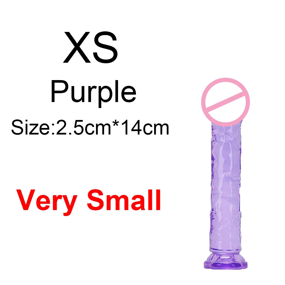 MoanMore™ Transparent Suction Dildo