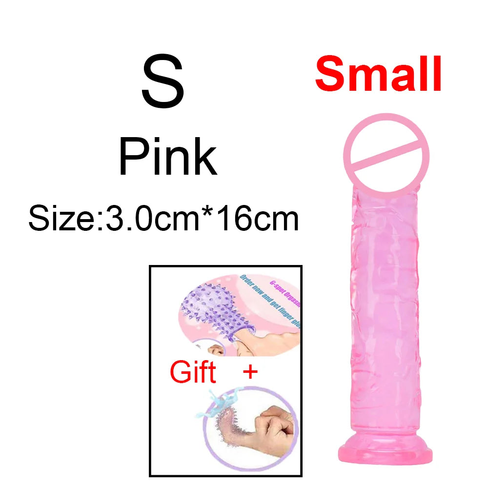 MoanMore™ Transparent Suction Dildo
