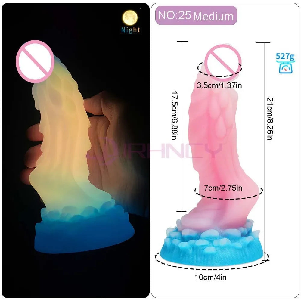 MoanMore™ Luminous Silicone Anal Dildo