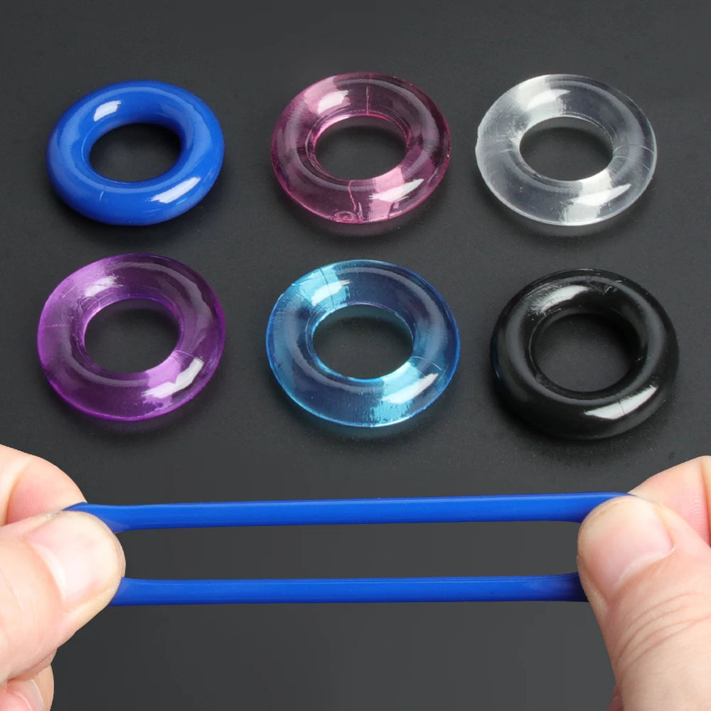 MoanMore™ Silicone Cock Ring Set – 6-Piece Performance Kit