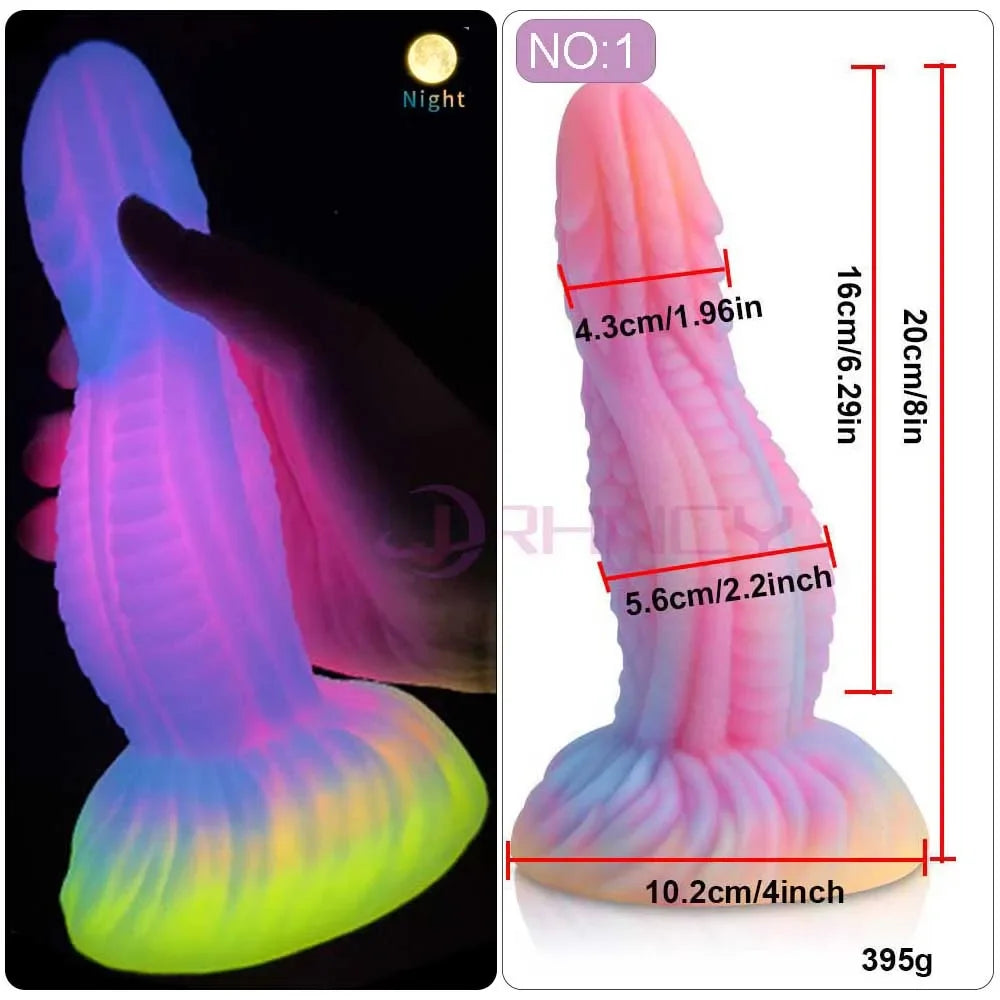 MoanMore™ Luminous Silicone Anal Dildo