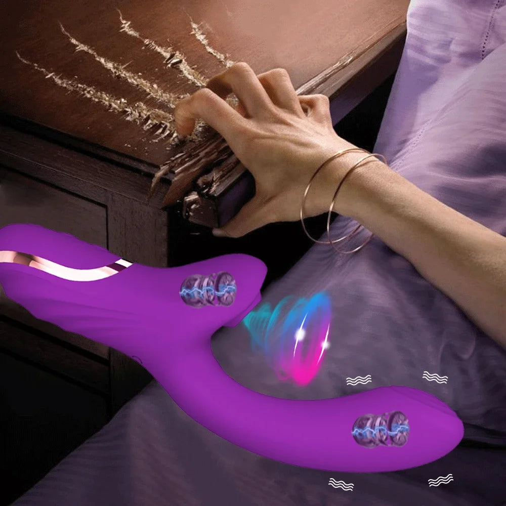 MoanMore™ 20-Mode Clitoral Suction &amp; G-Spot Vibrator