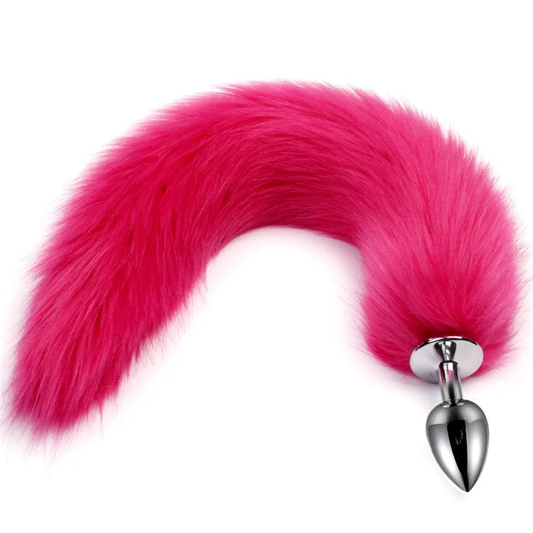 MoanMore™ 5-Size Stainless Steel Butt Plug with Faux Fox Tail