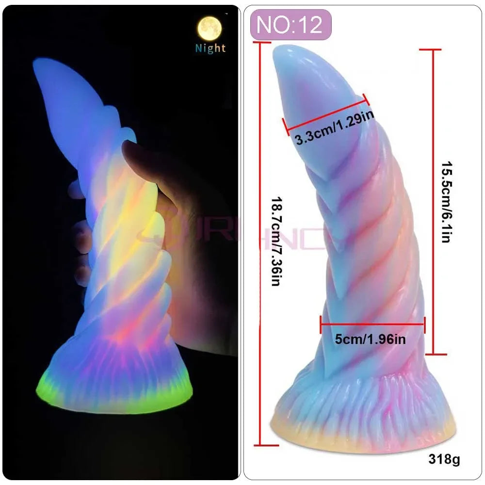 MoanMore™ Luminous Silicone Anal Dildo