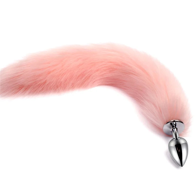 MoanMore™ 5-Size Stainless Steel Butt Plug with Faux Fox Tail