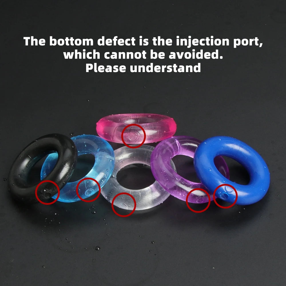 MoanMore™ Silicone Cock Ring Set – 6-Piece Performance Kit
