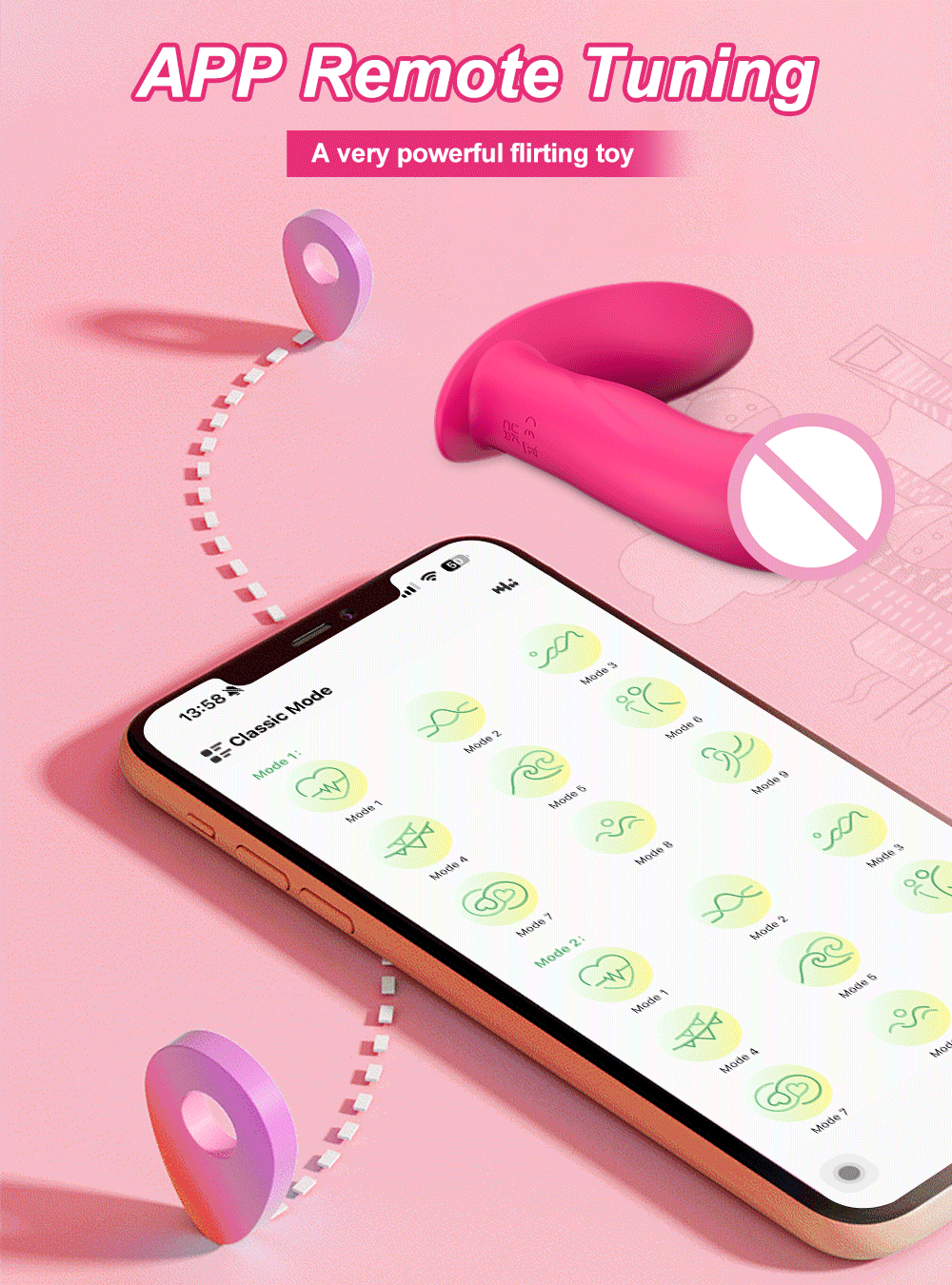 MoanMore™ App-Controlled Wearable Vibrator