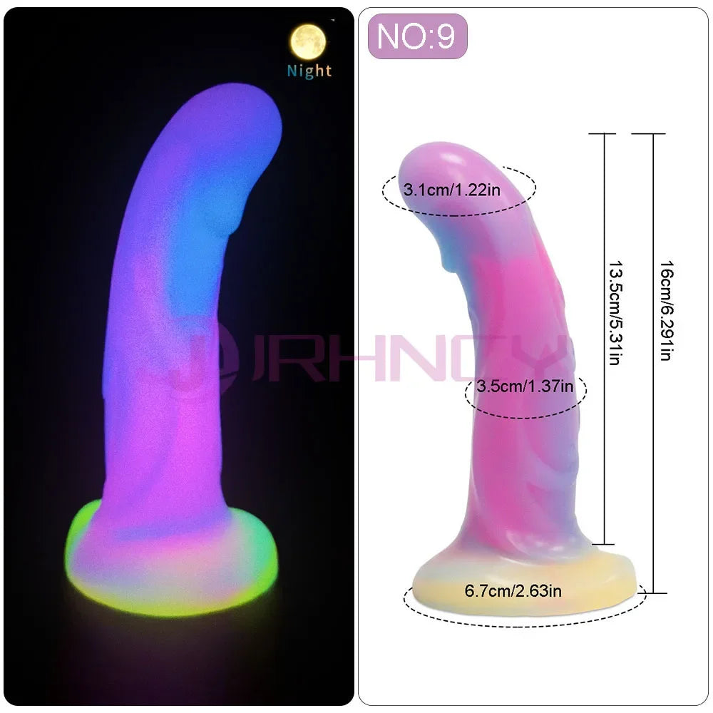 MoanMore™ Luminous Silicone Anal Dildo