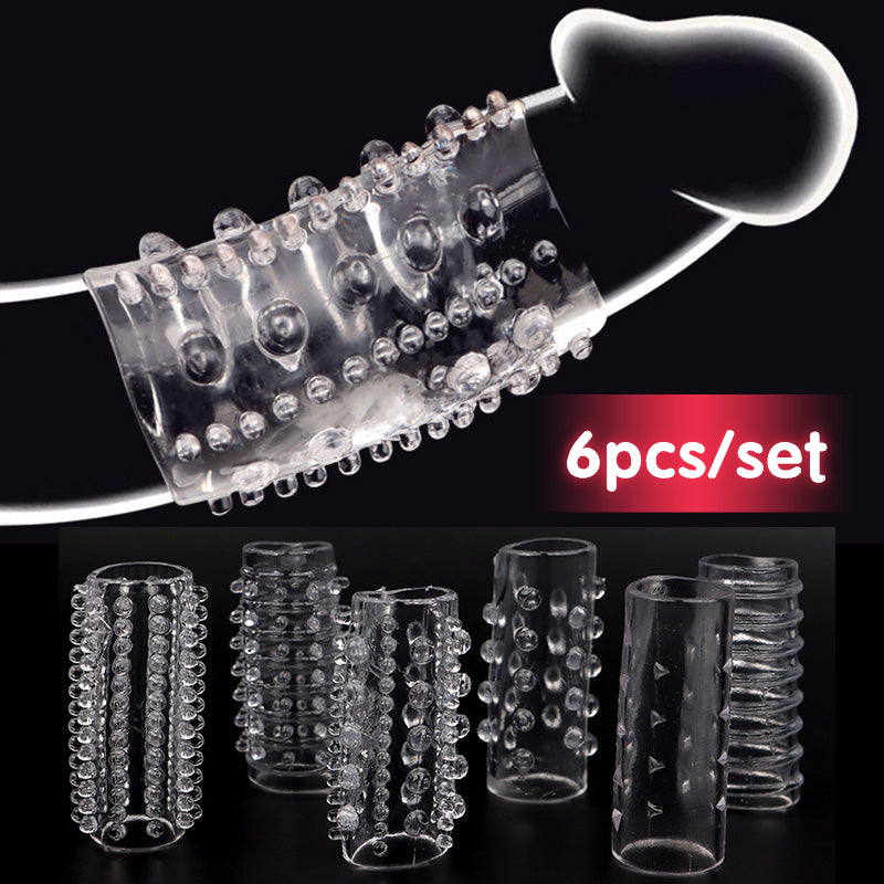 MoanMore™ 6-Piece Silicone Cock Ring Set