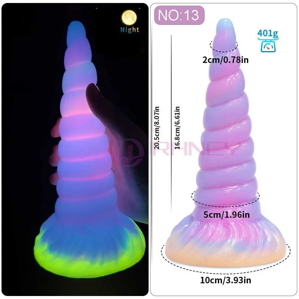 MoanMore™ Luminous Silicone Anal Dildo