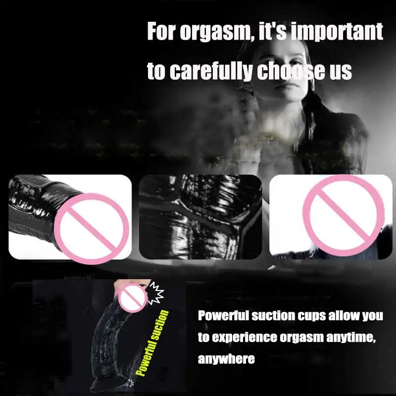 MoanMore™ Transparent Suction Dildo