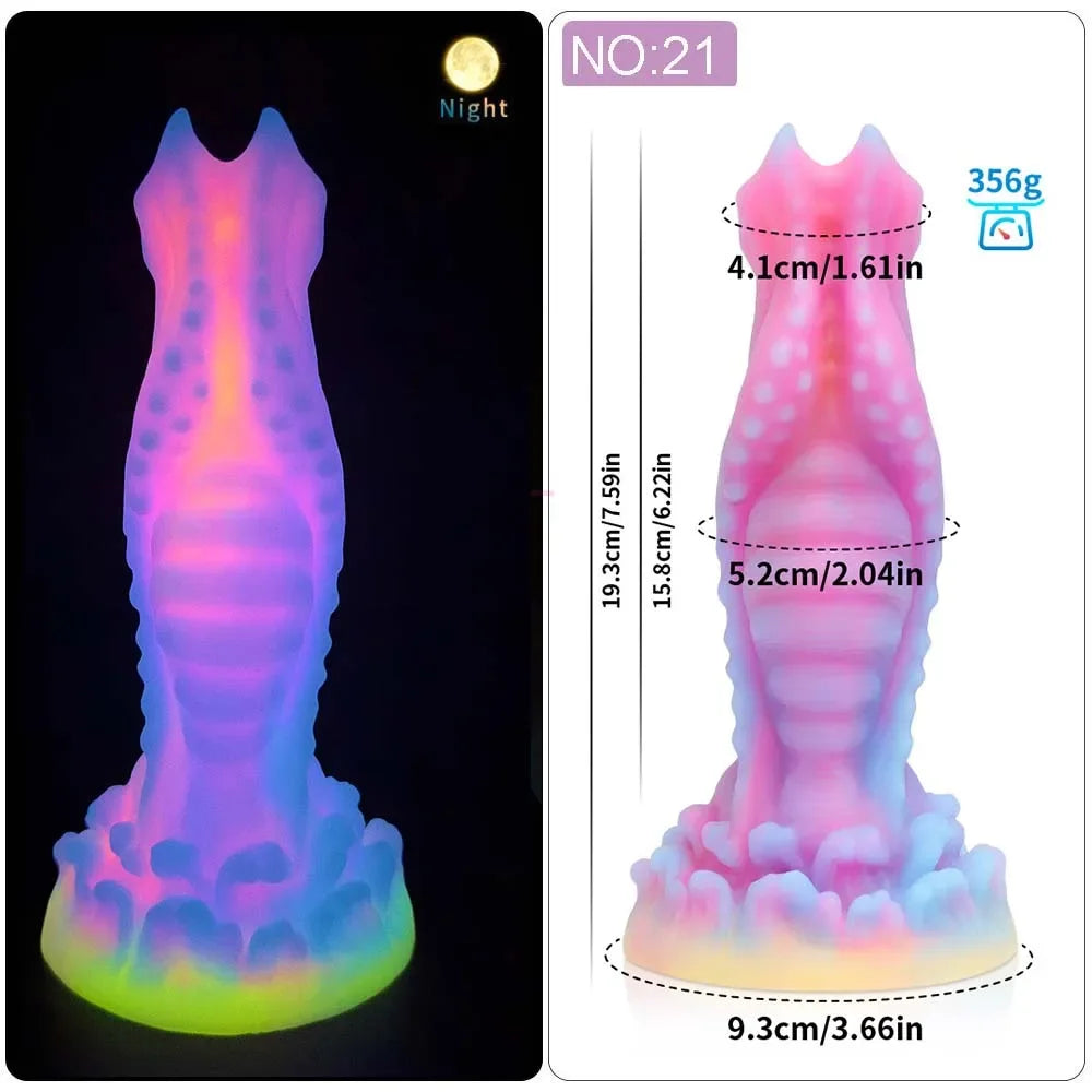MoanMore™ Luminous Silicone Anal Dildo