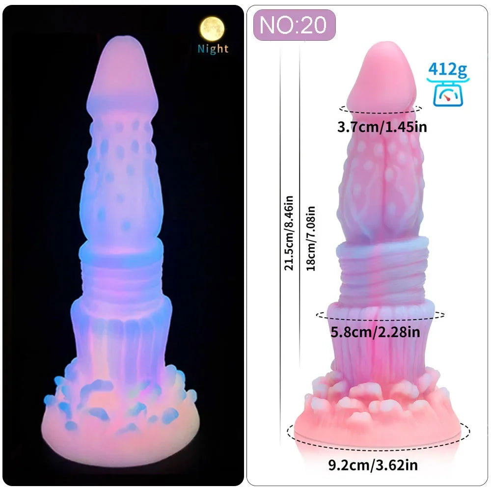 MoanMore™ Luminous Silicone Anal Dildo