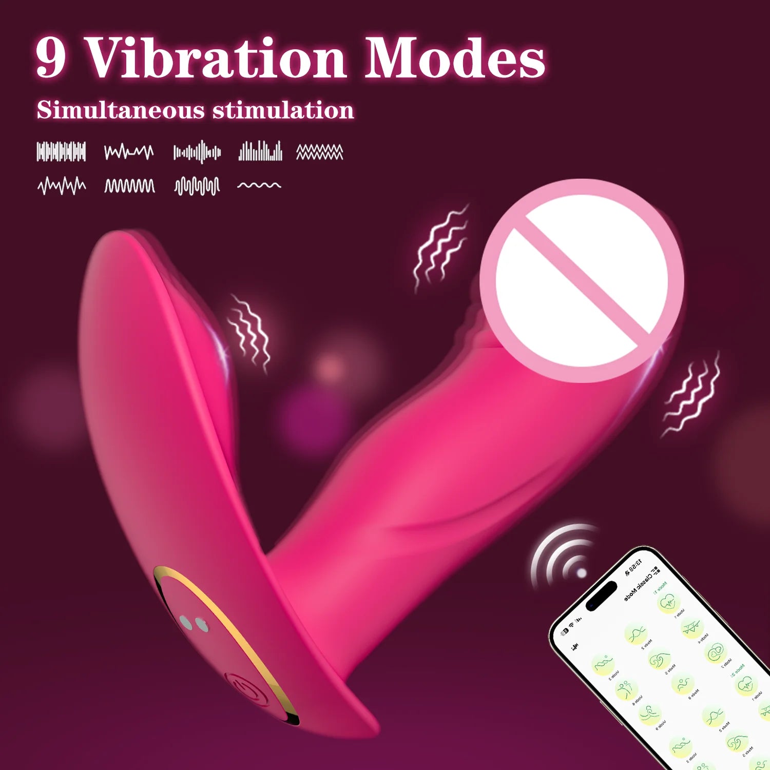 MoanMore™ App-Controlled Wearable Vibrator