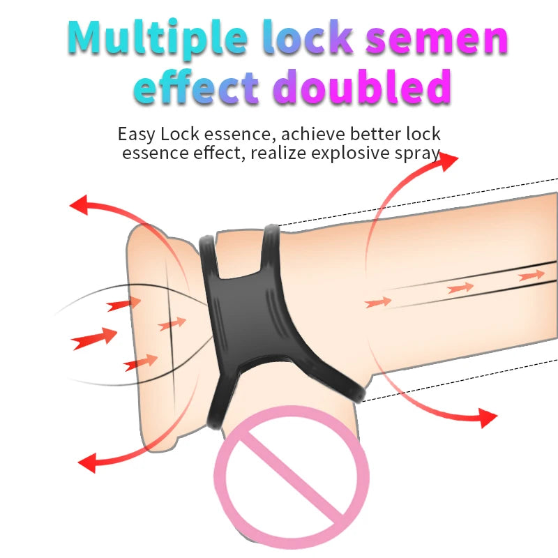 MoanMore™ Silicone Dual Ring Cock Ring