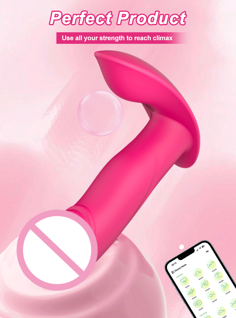 MoanMore™ App-Controlled Wearable Vibrator