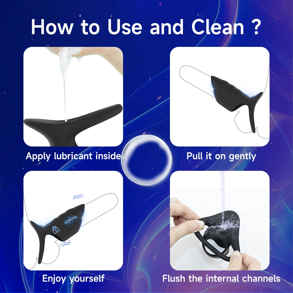 MoanMore™ Dual Action Vibrating Cock Ring &amp; Penis Sleeve