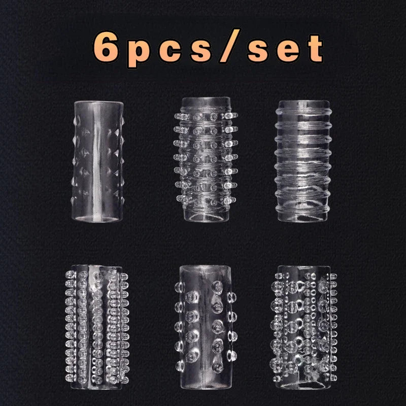 MoanMore™ 6-Piece Silicone Cock Ring Set