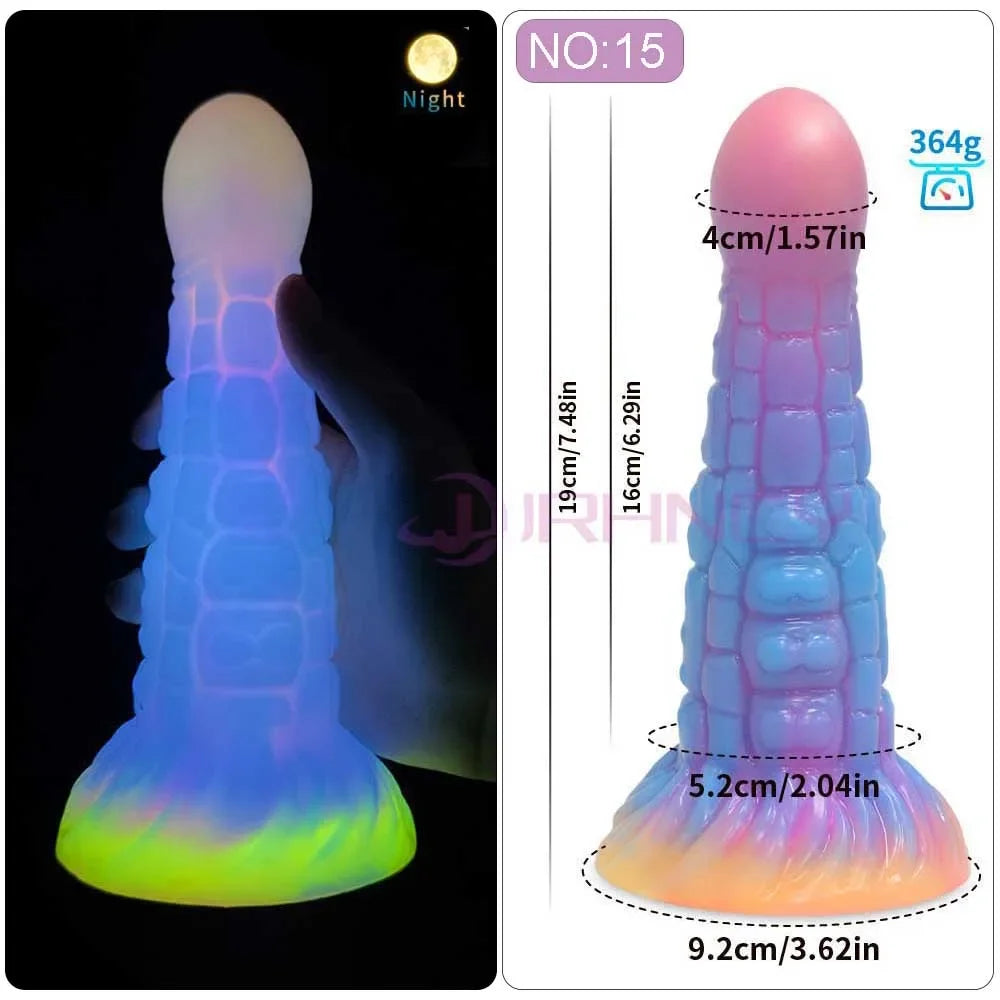 MoanMore™ Luminous Silicone Anal Dildo