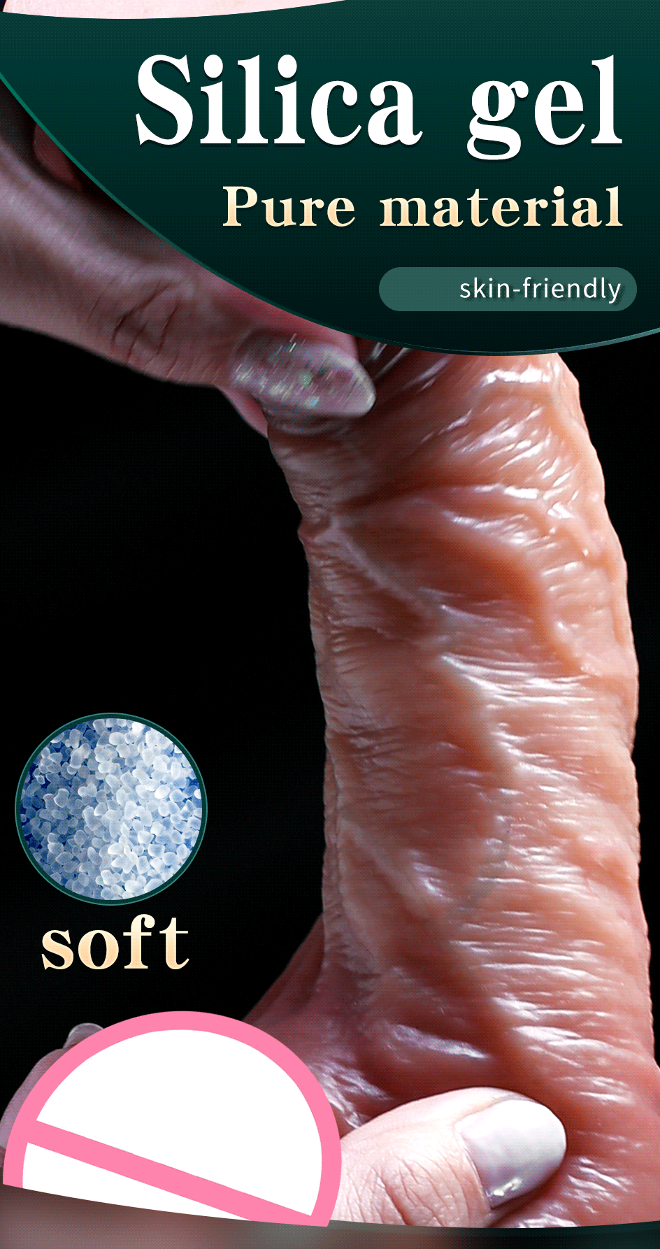 MoanMore™ Ultra-Realistic Sliding Foreskin Dildo