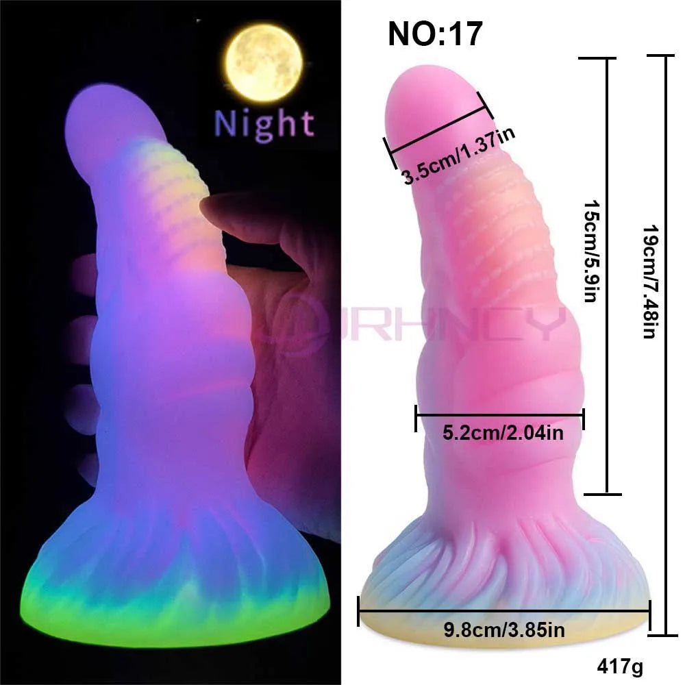 MoanMore™ Luminous Silicone Anal Dildo