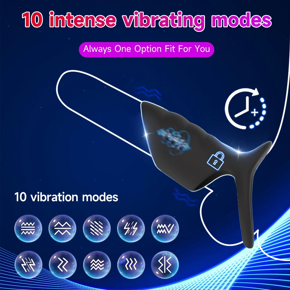 MoanMore™ Dual Action Vibrating Cock Ring &amp; Penis Sleeve