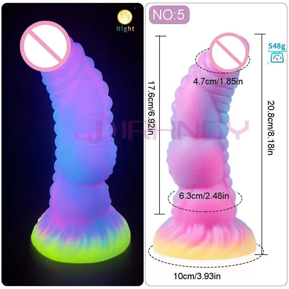MoanMore™ Luminous Silicone Anal Dildo