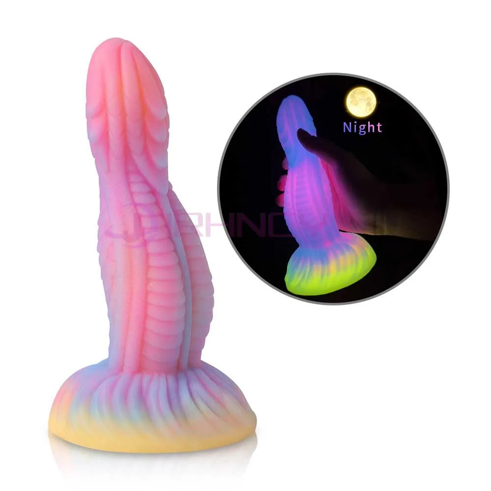 MoanMore™ Luminous Silicone Anal Dildo