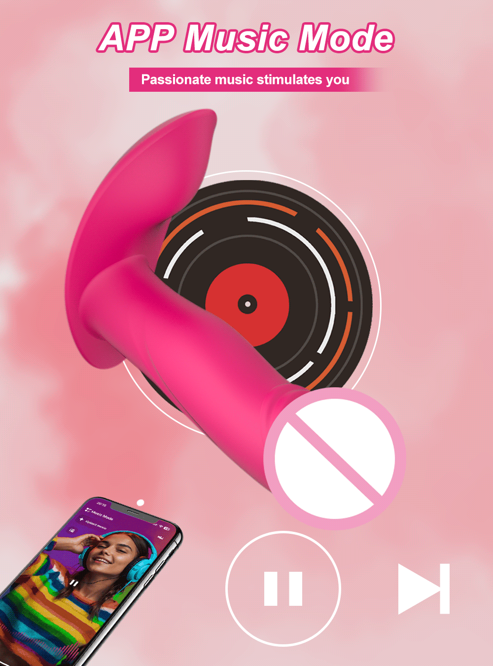 MoanMore™ App-Controlled Wearable Vibrator