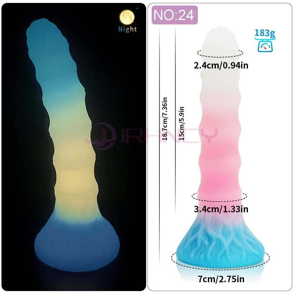 MoanMore™ Luminous Silicone Anal Dildo