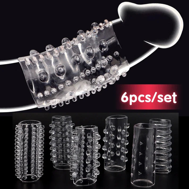 MoanMore™ 6-Piece Silicone Cock Ring Set