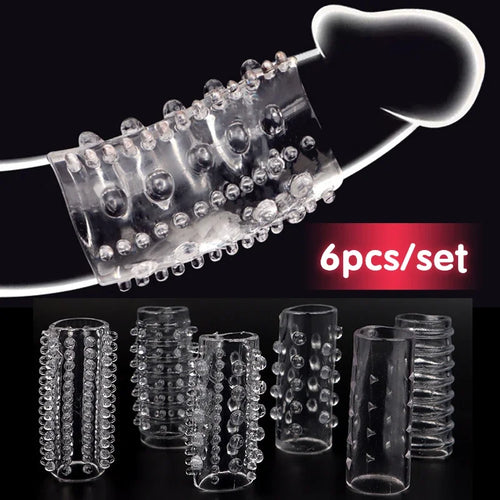 MoanMore™ 6-Piece Silicone Cock Ring Set