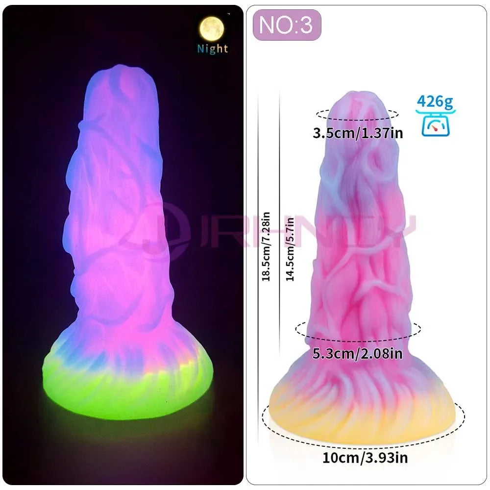 MoanMore™ Luminous Silicone Anal Dildo