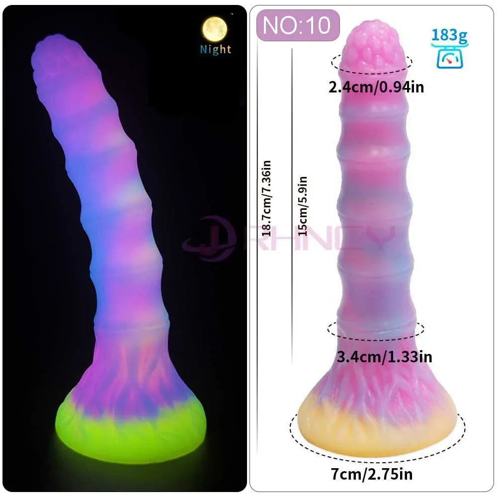 MoanMore™ Luminous Silicone Anal Dildo