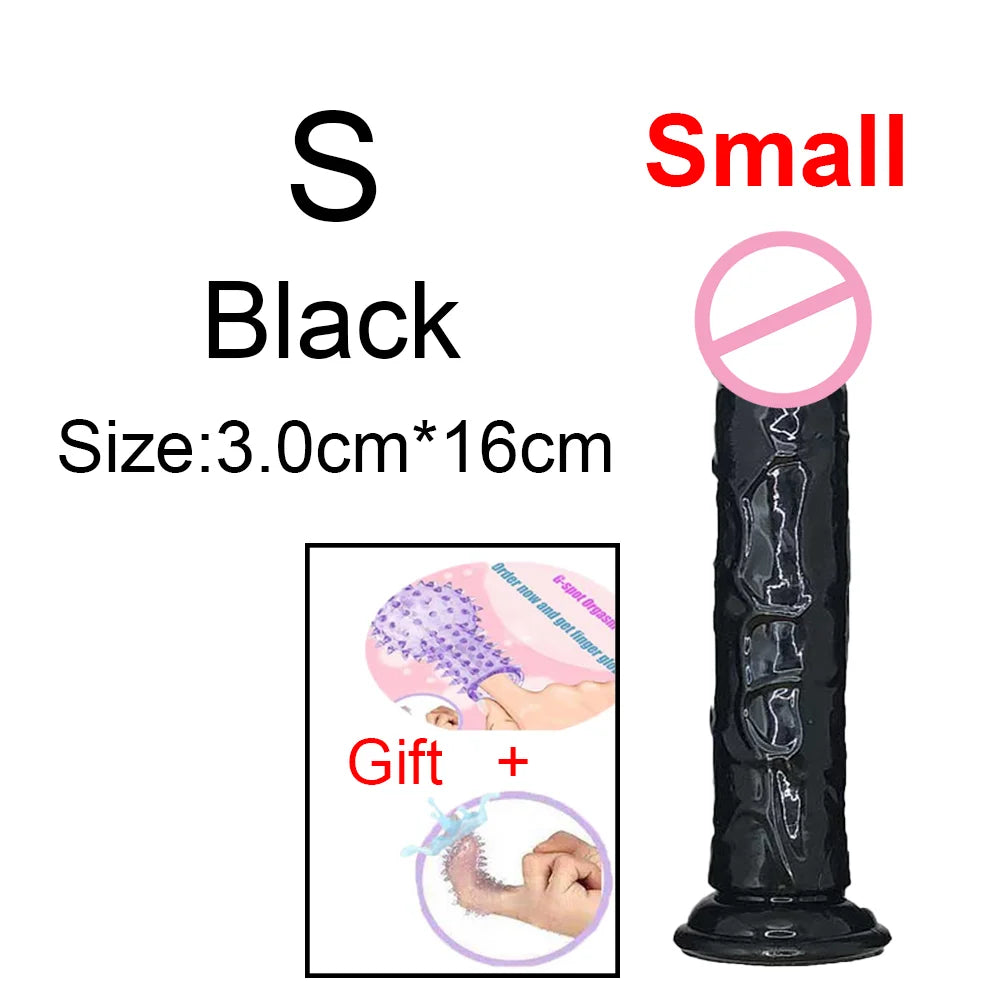 MoanMore™ Transparent Suction Dildo