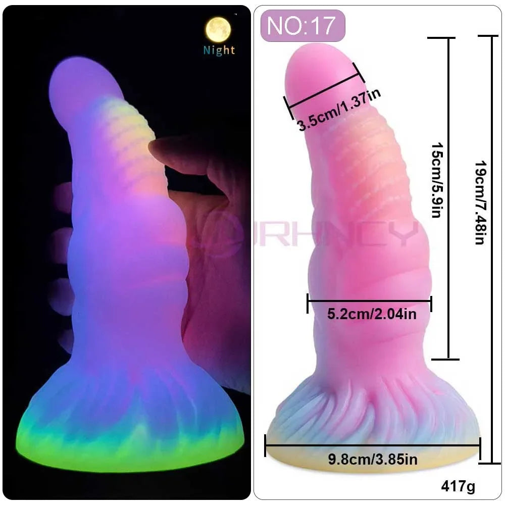 MoanMore™ Luminous Silicone Anal Dildo