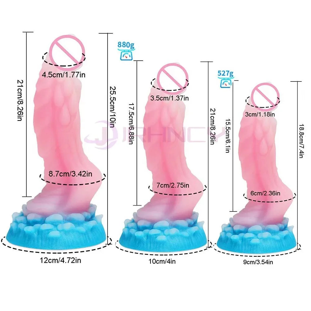 MoanMore™ Luminous Silicone Anal Dildo