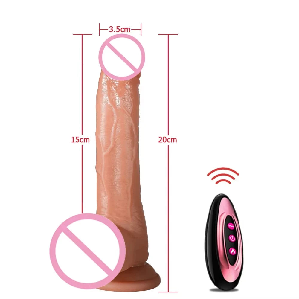 MoanMore™ App-Controlled Realistic Vibrating Dildo
