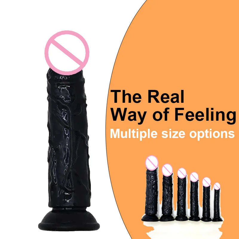 MoanMore™ Transparent Suction Dildo