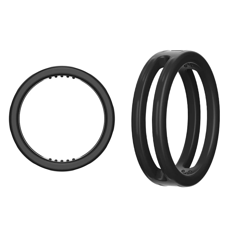 MoanMore™ Silicone Dual Ring Cock Ring