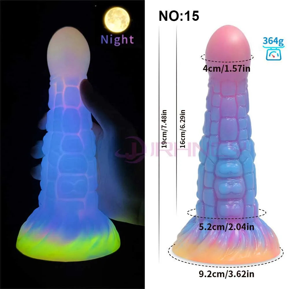 MoanMore™ Luminous Silicone Anal Dildo