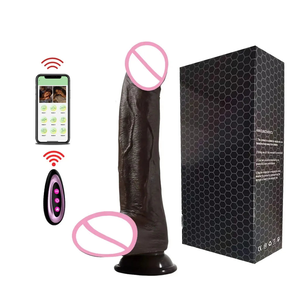 MoanMore™ App-Controlled Realistic Vibrating Dildo