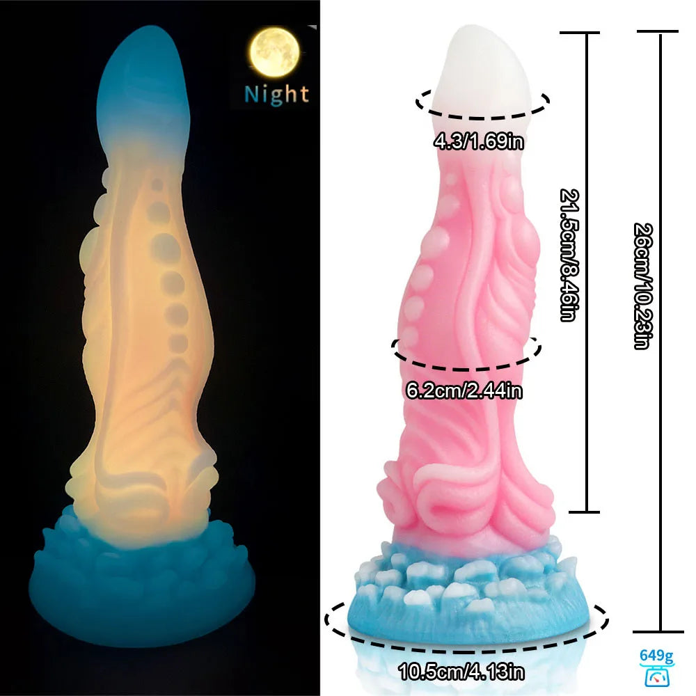 MoanMore™ Luminous Silicone Anal Dildo