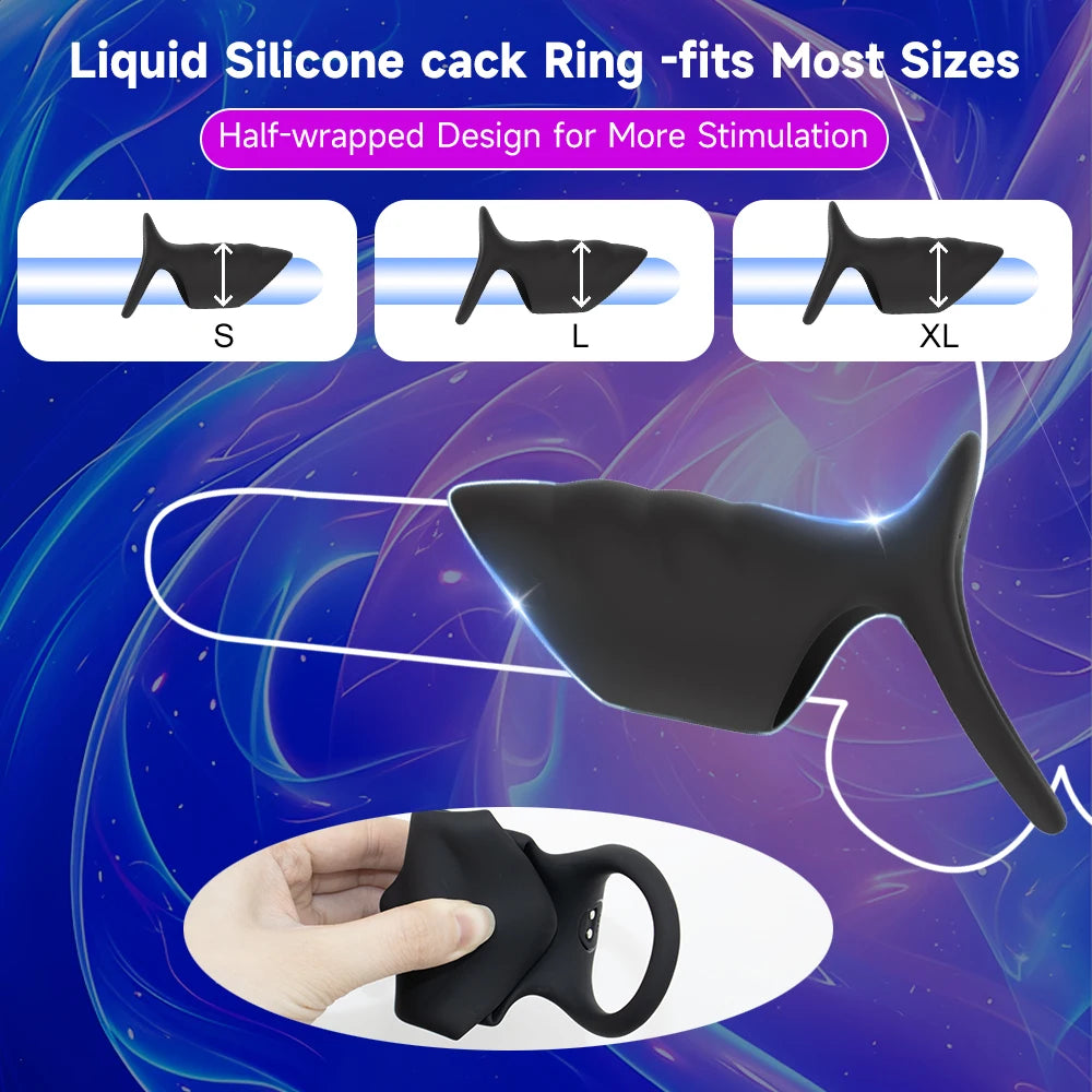 MoanMore™ Dual Action Vibrating Cock Ring &amp; Penis Sleeve