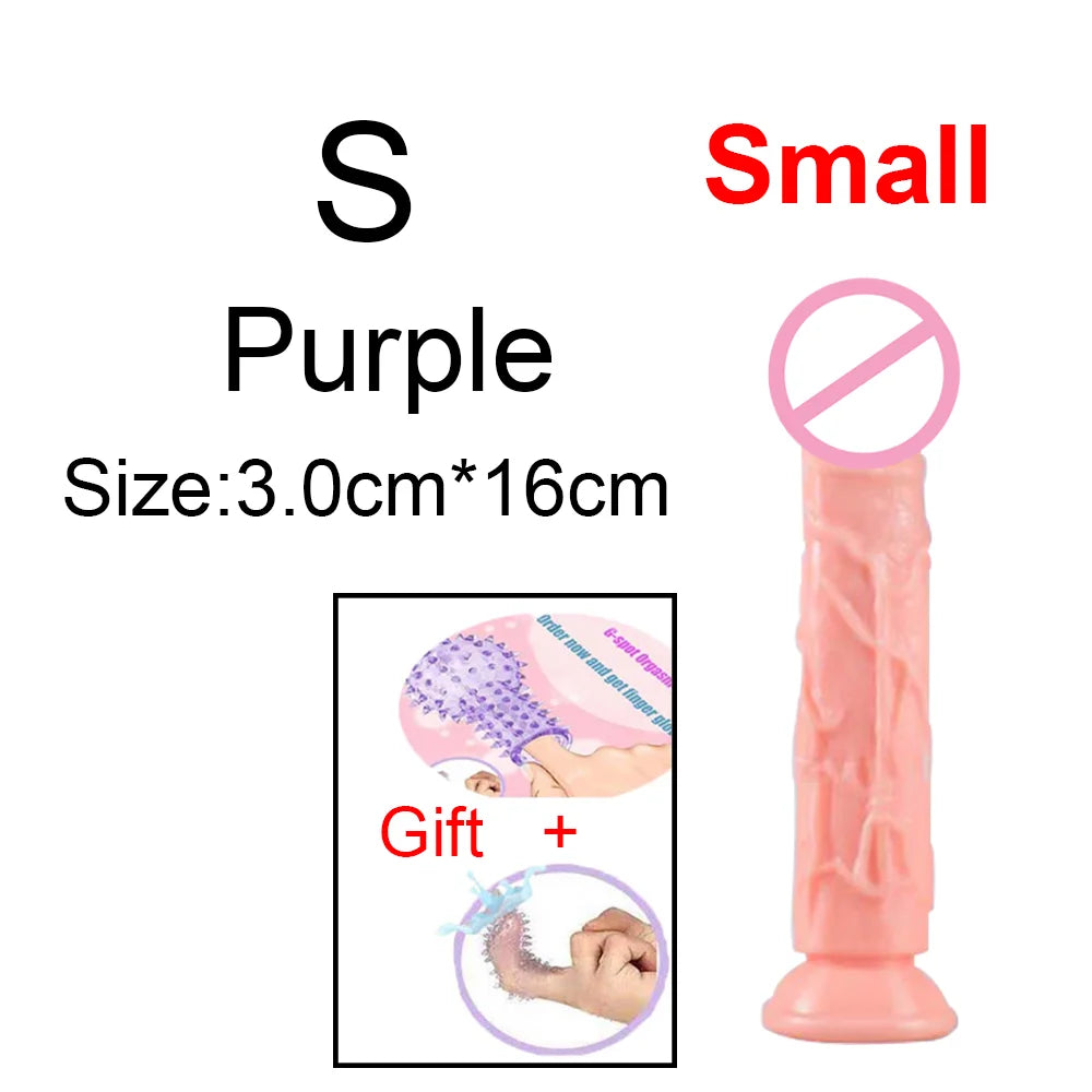 MoanMore™ Transparent Suction Dildo