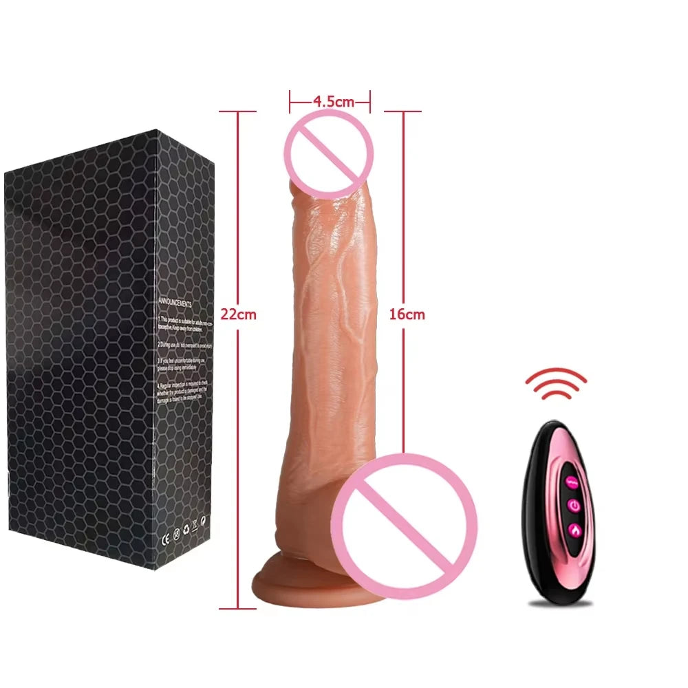 MoanMore™ App-Controlled Realistic Vibrating Dildo